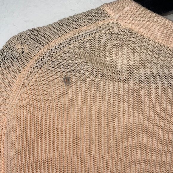 CANAL Mens Sz 56 Peach Lightweight Pullover Sweater Cotton Crewneck Sz 56 - Picture 9 of 10